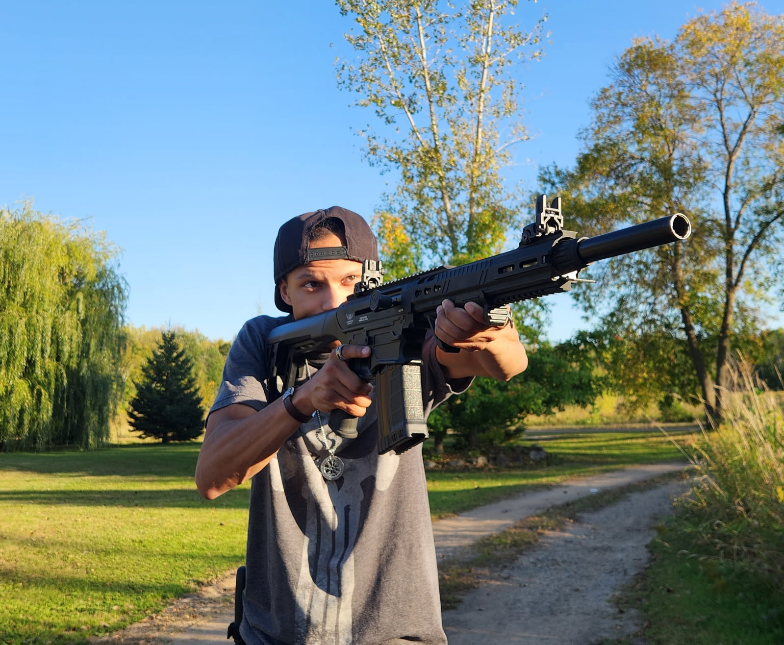 Anthony Chavez firearms training outdoors